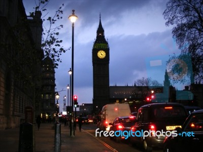 Westminster Traffic Stock Photo