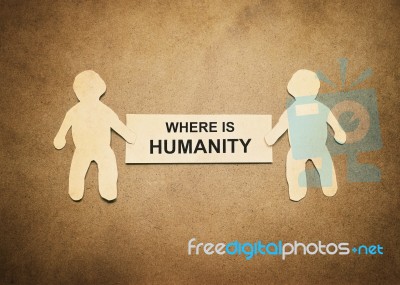 Where Is Humanity Stock Photo