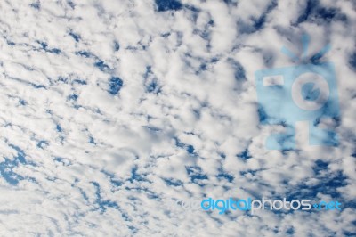 White Clouds Of Background Stock Photo