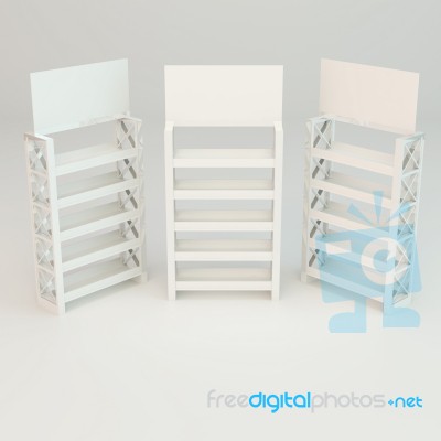 White Shelves Truss Stock Image White Shelves Truss Stock Image
