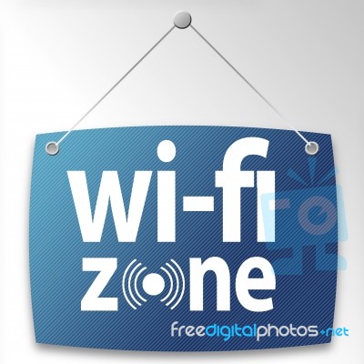 Wi-fi Zone Stock Image