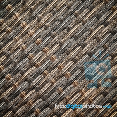 Wicker Or Rattan Bamboo Material Stock Photo
