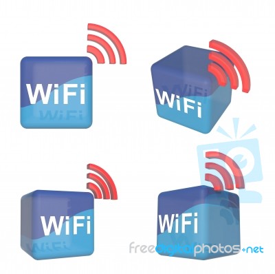 WiFi Box Icon Stock Image - Royalty Free Image ID 10065485