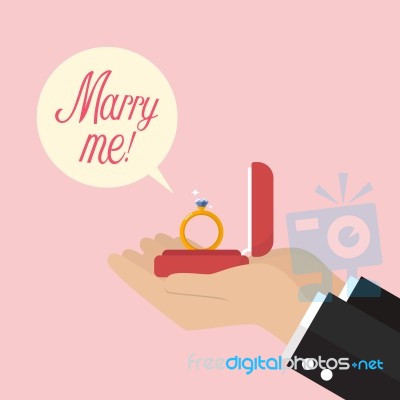 Will You Marry Me Stock Image