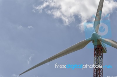 Wind Generator In Action Stock Photo