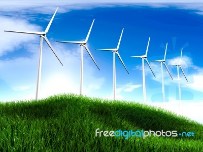 Wind Turbine Stock Image