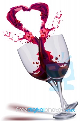 Wine Glass Stock Image