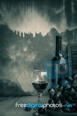 Wine Glasses With Black And White Background Stock Photo Wine Glasses With Black And White Background Stock Photo