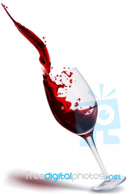 Wine In Glass Stock Image