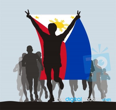Winner Of The Flag Of Philippines Stock Image