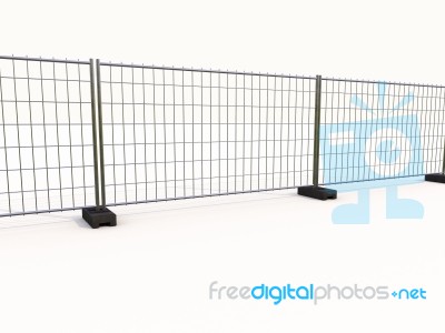 Wire Mesh Fence Stock Image