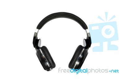 Wireless Bluetooth Headphone Stock Photo