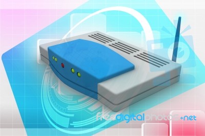 Wireless Router Stock Image