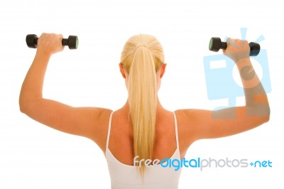 Woman Exercising Stock Photo