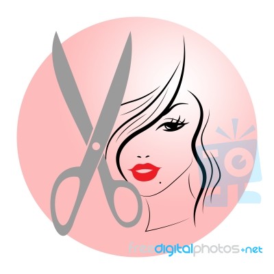 Woman Hair Represents Hairstyle Adult And Lady Stock Image