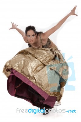 Woman In Belly Dancer Costume Costume Stock Photo Woman In Belly Dancer Costume Costume Stock Photo