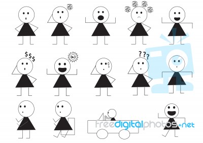 Woman Manner Sign Cartoon Stock Image Woman Manner Sign Cartoon Stock Image