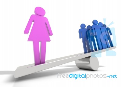 Woman Power Stock Image