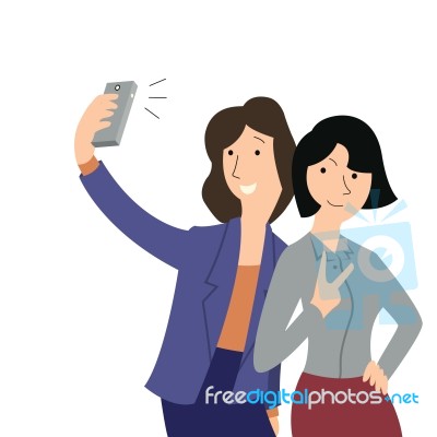 Woman Selfie Stock Image