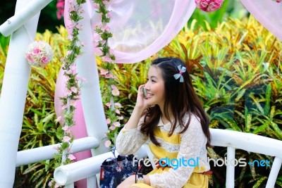 Woman Talking Stock Photo Woman Talking Stock Photo