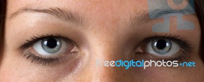 Woman's Eyes Stock Photo