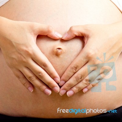 Wonderful Pregnant Woman Stock Photo