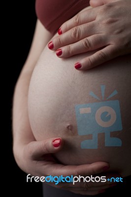 Wonderful Pregnant Woman Stock Photo