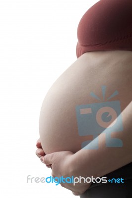 Wonderful Pregnant Woman Stock Photo