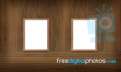 Wood Window Wall Stock Photo