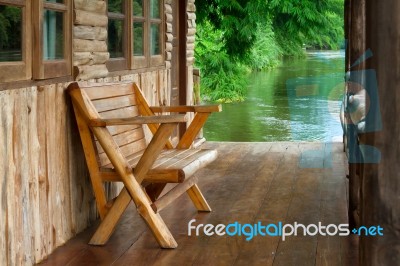 Wooden Chair Stock Photo