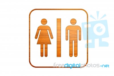 Wooden Men And Women Sign Stock Photo - Royalty Free Image ID 10037290