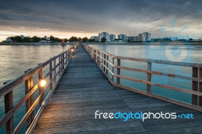 Wooden Pier Stock Photo