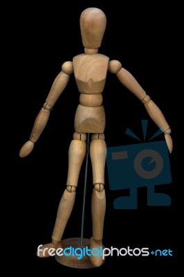 Wooden Pose Puppet (manikin) Stock Photo