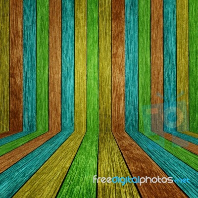 Wooden Room Stock Photo