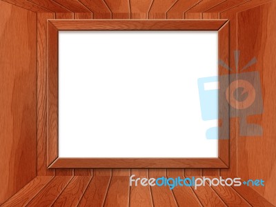 Wooden Room With Copyspace Stock Image
