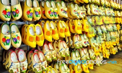 Wooden Shoes Stock Photo
