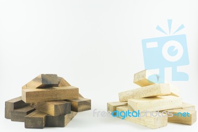 Wooden Tower Game Stock Photo