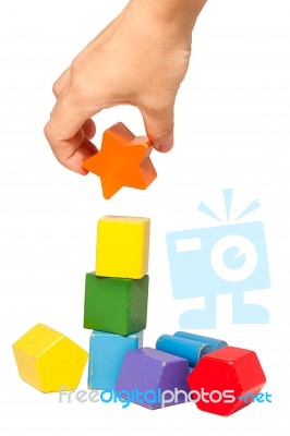 Wooden Toy Stock Photo