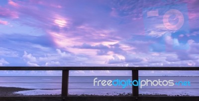 Woody Point Jetty At Sunset Stock Photo