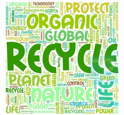 Word Cloud Eco Concept Stock Image