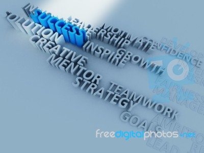 Word Of Success Stock Image