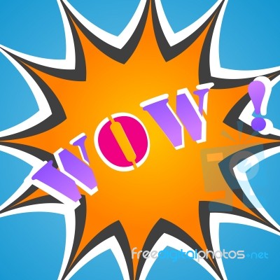 Word Of Wow Stock Image