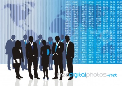 World Business Traders Stock Image