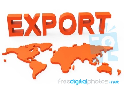 World Export Shows Trading Exporting And Exportation Stock Image