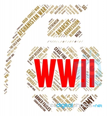 World War Ii Represents Military Action And Battles Stock Image