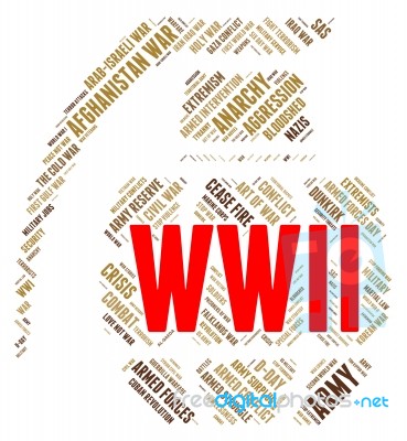 World War Ii Represents Military Action And Battles Stock Image