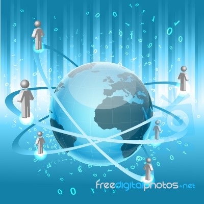 World Wide Networking Stock Image