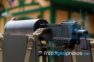 Ww2 Machine Gun Stock Photo