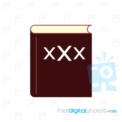 Xxx Book With Pattern Background  Illustration Stock Image