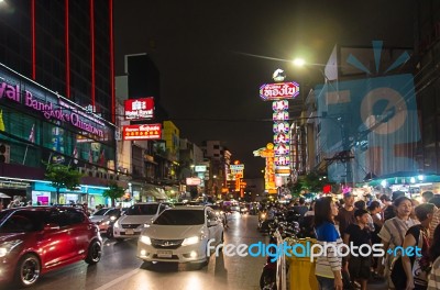 Yaowarat Road, Chinatown Stock Photo